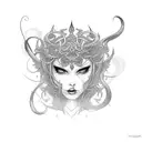 Morgana tattoo design idea