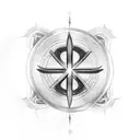 Ankh cross tattoo design idea