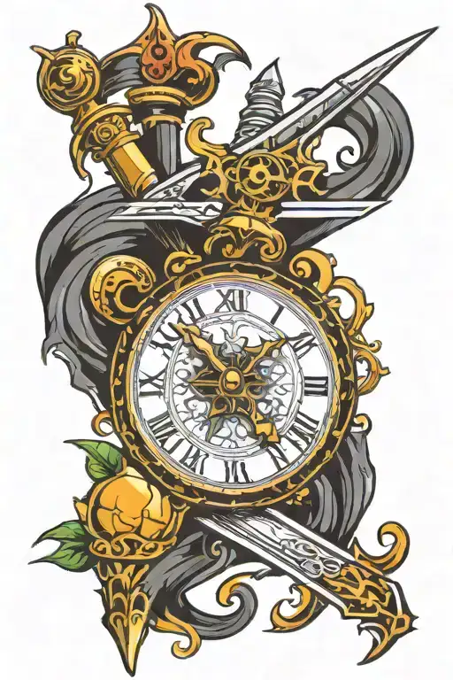 dagger of time prince of persia  tattoo design idea