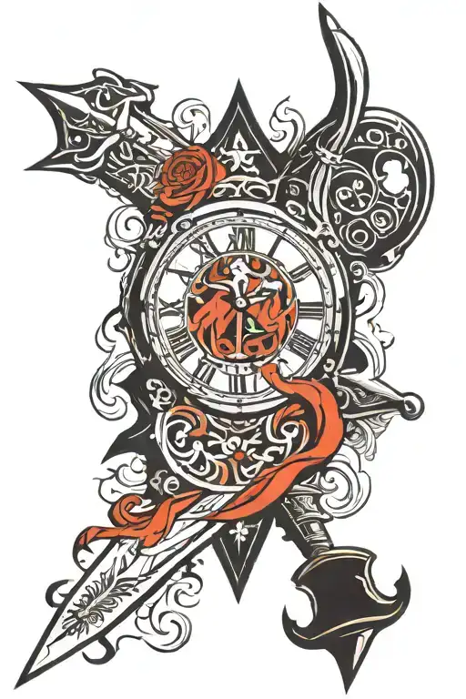 dagger of time prince of persia tattoo design idea