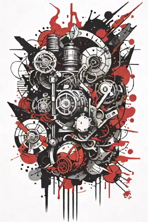 Blackout tattoo design idea