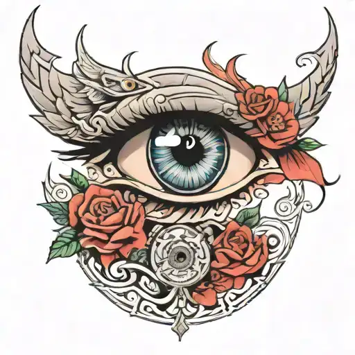 eyes of Gojo satoru  tattoo design idea