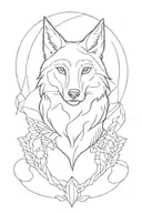 sports , wolf, strong, woman gay  tattoo design idea