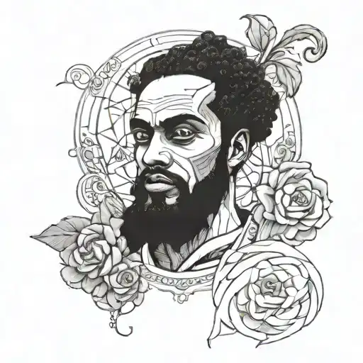 the prophet Pain  Khalil Gibran Huey freeman  tattoo design idea
