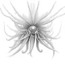 red spider lilly tattoo design idea