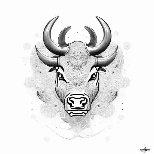 according to the zodiac signs, I want a scale that can hold in right a bull and in left a cancer tattoo design idea
