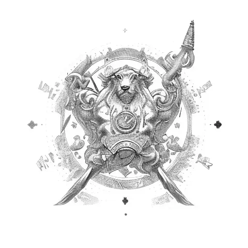 according to the zodiac signs, I want a libra that can hold a taurus and a zodiac cancer tattoo design idea