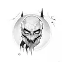 Ghostface from scream tattoo design idea