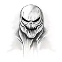 Ghostface from scream tattoo design idea