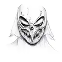 Ghostface from scream tattoo design idea