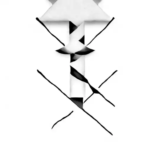 a cross with the word "grmamacias" on itt tattoo design idea