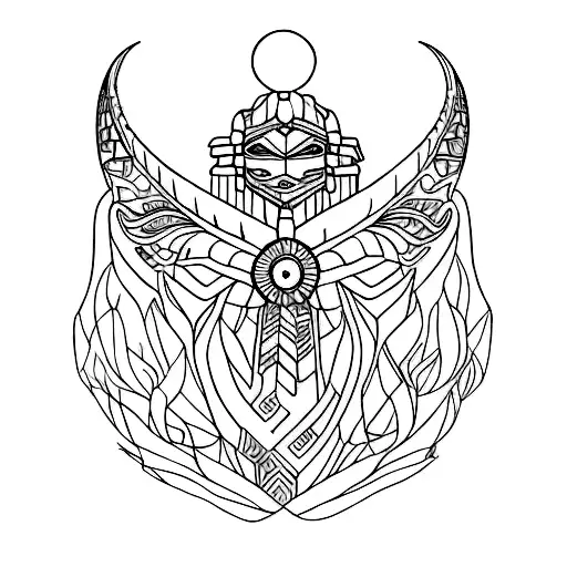 Nana orixá, Oxalufã Orixa, Oya Orixa e Oxossi Orixa  tattoo design idea