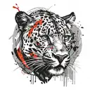 Panther tattoo design idea