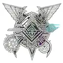 Three valkeries Eir, Sif & Freyja tattoo design idea