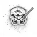 negan walking dead  tattoo design idea