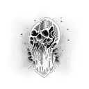 negan walking dead  tattoo design idea