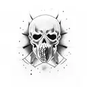 negan walking dead  tattoo design idea