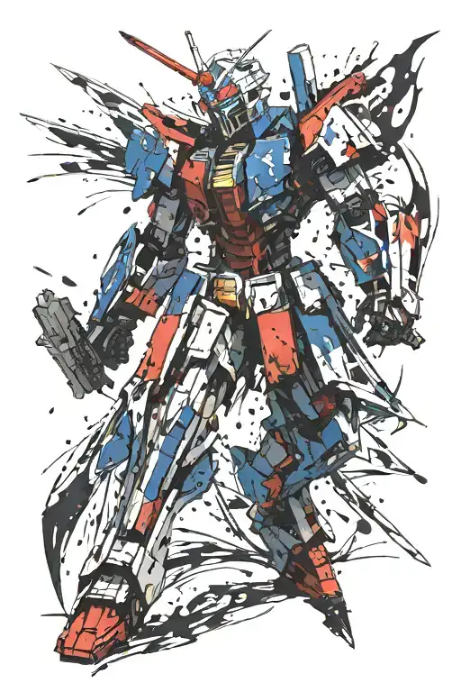 Gundam artorias dark souls tattoo design idea