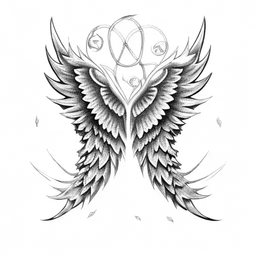 broken wings back tattoo tattoo design idea