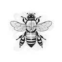 Honey Bee tattoo design idea