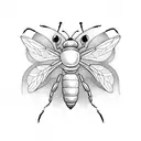 Honey Bee tattoo design idea
