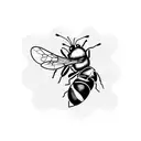 Honey Bee tattoo design idea