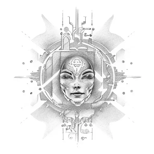 light of happiness, compassion, abundance and infinate health tattoo design idea