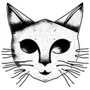 space cat tattoo design idea