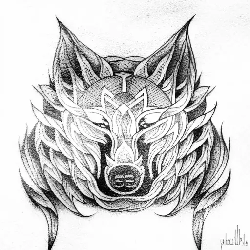 fenrir tattoo design idea