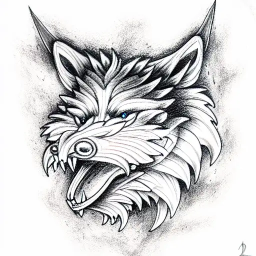fenrir tattoo design idea
