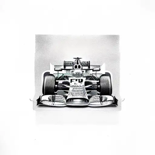 f1 car  tattoo design idea