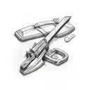 axe illegal weapon tatoo tattoo design idea