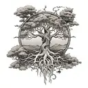  Yggdrasil Rebirth change, not lot or root in the three tattoo design idea