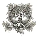  Yggdrasil Rebirth change, not lot or root in the three tattoo design idea