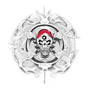  reaper death seal tattoo design idea