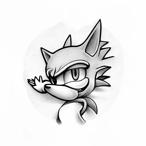 Sonic tattoo design idea