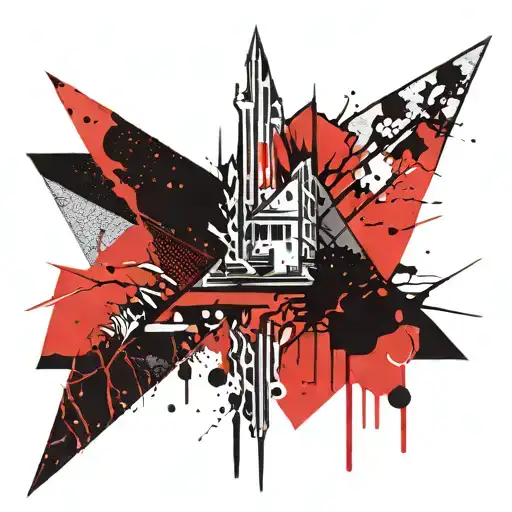Pointed Concrete Trowel tattoo design idea