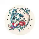 ape war tattoo design idea