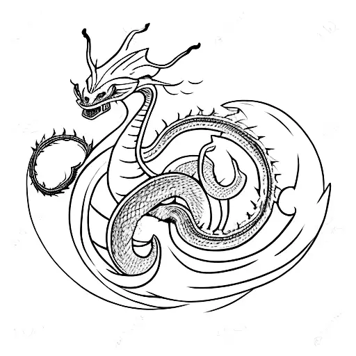 small shenron  tattoo design idea