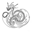 small shenron  tattoo design idea