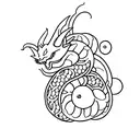 small shenron  tattoo design idea
