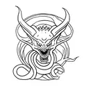 small shenron  tattoo design idea