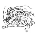 small shenron  tattoo design idea