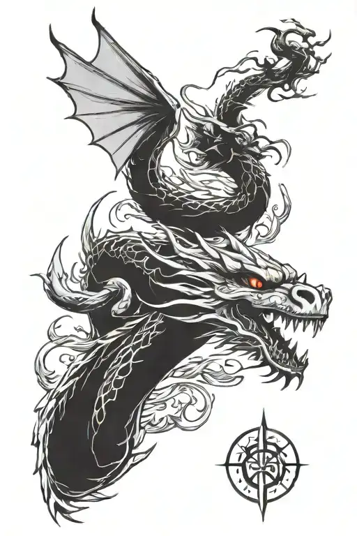 I wanted a continue for my elf fairy half sleeve on forarm i wanted the dragon haku from movie spirited away  tattoo design idea