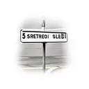 street sign, classic car tattoo design idea