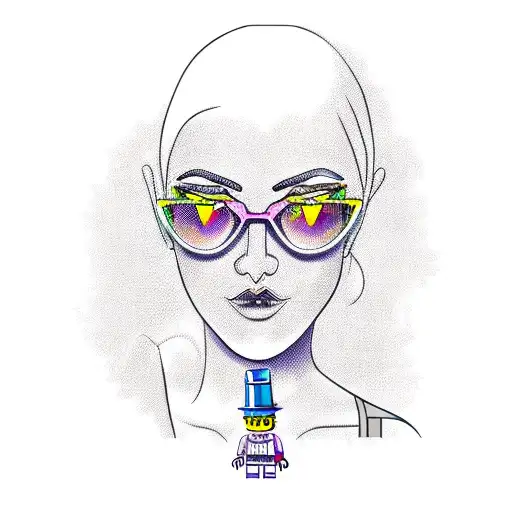 sexy lego woman tattoo design idea