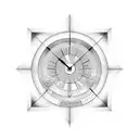 sand timer time running out  tattoo design idea