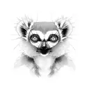 lemur tattoo design idea