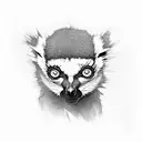 lemur tattoo design idea