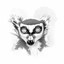 lemur tattoo design idea